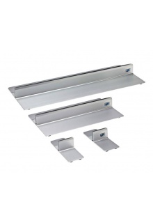 Adjustable double L shaped sign base Floor standing rigid sign holder available in 4 widths