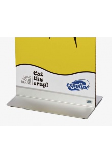 whole system can be lifted holding the panel graphic Rigid Graphic Displays - Panel Base