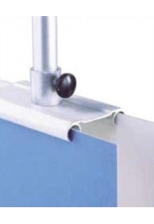 Use with 2 graphics for front and back display Holds 2 rigid signs back to back