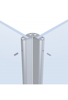 Corner top view L shape partition panel