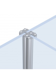 T shape tower top view Free standing T shape tower holds rigid substrate