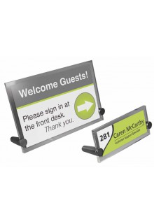 Slanted desktop sign holder DKS1 & DKS2 Slanted desktop sign holder DKS1 & DKS2