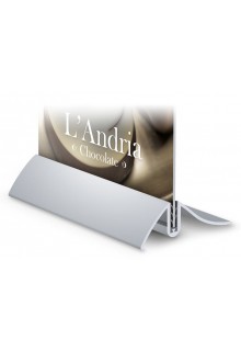 Aluminum sign bases available up to 17" wide 14" metal countertop sign base for custom sized sign