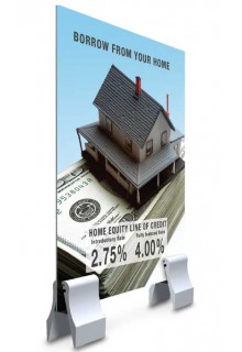 2" w x 3" h sign clamp with rubber grips Merchandising Clamps