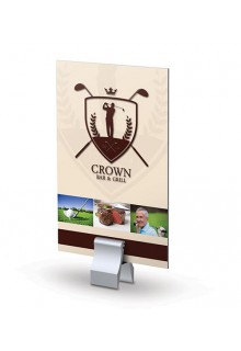 Grips up to 0.5" thick foam board sign TableTop Sign Holders - Clamps