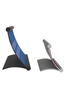 Side view Curved desk sign holders