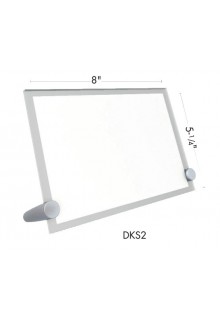 Angled design for easy readability TableTop Sign Holders-Desktop Sign Holders: DKS2