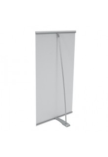 L-Mini Back View L-mini table top banner stand