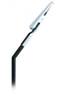 Angled neck alligator clip sign holder angled neck