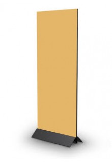 Single or double sided sign base Mini Mightee 12" metal tabletop sign base powder coated black