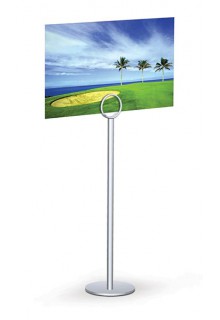 WL3: 12" tall wire loop holder with 3" round metal base 12-inch tall Mini Wire Loop Holder