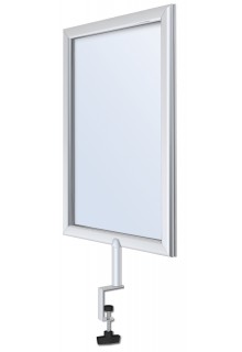 Frames are open for double sided sign display 11"x14" double sided sign holder with adjustable clamp