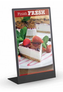 11x14 legal size acrylic pocket acrylic table top sign holder with flat metal back