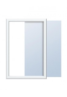 Insert graphic from side slot Aluminum sign frame with side loading graphic slot