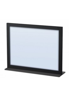 Frames are open 2 sides for double sided sign display Double sided metal countertop sign frame Topper Framettes