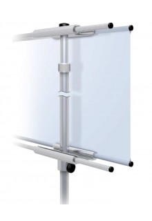 4 crossbars for front and back display Telescopic Banner Stands - Classic Banner Stand 24"