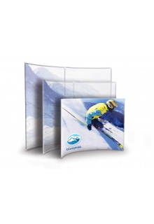 All Cool C walls are curved Tension Fabric Cool C Walls 8', 10', 20'