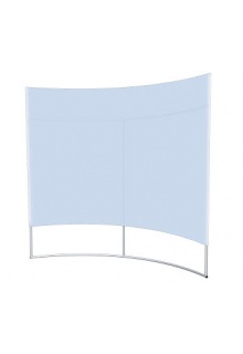 Pillowcase gaphic covers front and back side of the frame Tension Fabric Displays - Cool C Walls