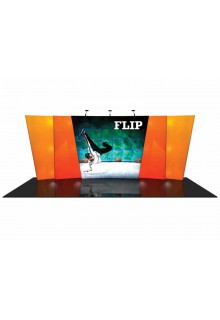 Flip-01 Flip View Tension Fabric Displays/Exhibit Kits - Flip 20ft Exhibit Kits
