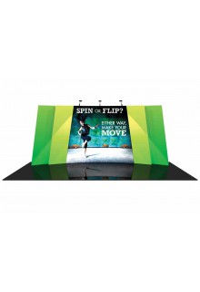 Flip-02 Normal View Tension Fabric Displays/Exhibit Kits - Flip 20ft Exhibit Kits