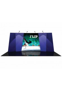 Flip-04 Flip View Tension Fabric Displays/Exhibit Kits - Flip 20ft Exhibit Kits