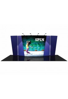 Flip-04 Spin View Tension Fabric Displays/Exhibit Kits - Flip 20ft Exhibit Kits