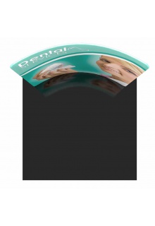 Formulate Essential 8' Straight side view Formulate Essential trade show backwall display