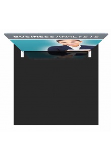 Formulate Essential 8' Straight top view 8' Trade Show Backwall Display Formulate Essential