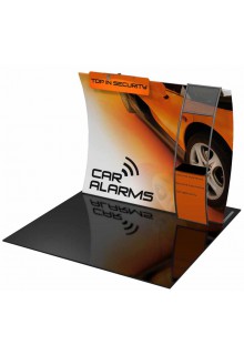 Formulate 10ft Vertical Curve VC4 Tension Fabric Displays - Formulate 10ft Vertical Curve