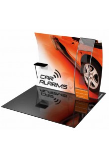 Formulate 10ft Vertical Curve VC5 Tension Fabric Displays - Formulate 10ft Vertical Curve