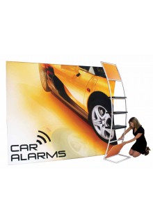 Easy set up Tension Fabric Displays - Formulate 10ft Vertical Curve