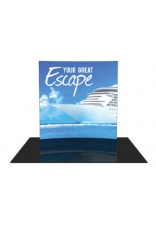 Formulate 8' Horizontal Curve Front View Tension Fabric Displays/Backwalls - Formulate 8' Displays