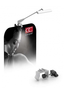 LED light clips on the frame Harmony modular banner stand with LED light