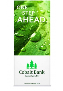 Harmony Banner Stand 3'x7' with square top Harmony with tension fabric pillowcase graphic square top