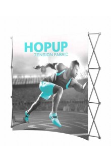 Curved frame Tension Fabric Displays - HopUp Display 3x3 Graphic Kit