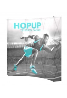 With full graphic Tension Fabric Displays - HopUp Display 3x3 Graphic Kit