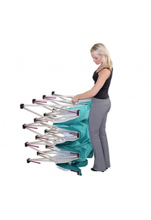 Graphic attaches to frame with Velcro Collasible and portable frames HOPUP Displays