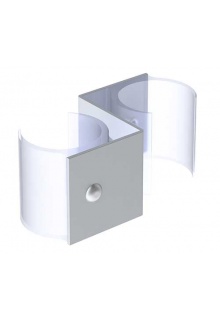 3 separate panel frames are joined with joiner Panel tube frame joiner