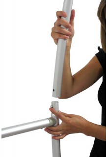 Snap-button tube close-up Snap-button tube close-up