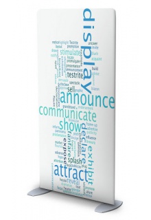 Graphics are available 1-sided & 2-sided double sided tension fabric pillowcase banner stand, Visual Graphic Stands
