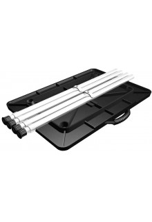 Legs store under molded top shelf Portable Projector stand for multi media presentation