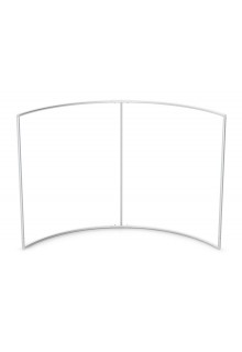 TBC series: Curved frame Curved tabletop stand for tradeshow table