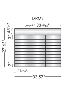DIRM2 Each insert can be replaced individually