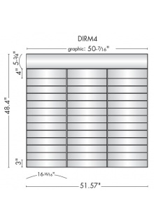 DIRM4 Directory sign frames with dividing strips for suite room sign