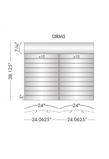 DIRM5 Curved directory sign frames for hallway