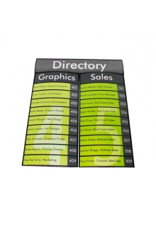 Wall projecting combined directories Wall projecting combined directory sign
