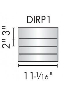 DIRP1 - 3 Panels with 3" header Directories sign 3 Panels with 3" header
