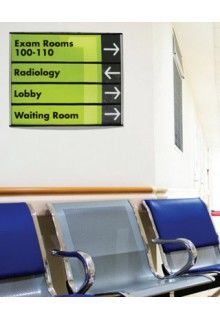 Wall mount directory sign Directory sign holder mounted on wall