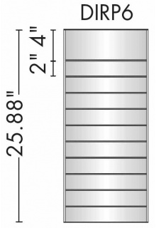 DIRP6 - 10 Panels with 4" header Hanging Displays/Wayfinding Signs - Directories (DIRP Series)