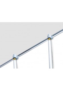 Double Poles Super Deluxe Single Sided Roll-Up with 48"x92" Fabric Banner